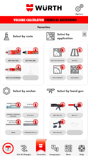 Chemical anchoring volume Screen 3