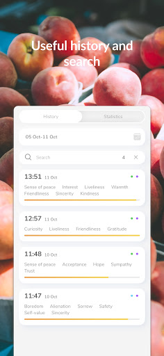 BePeachy - Smart mood diary Screen 2