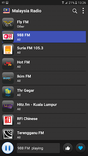 Malaysia radio online Screen 3