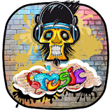 Graffiti Skull Music Theme icon