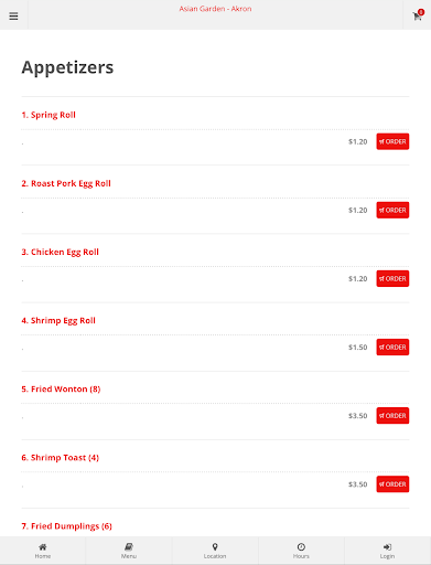 Asian Garden Akron Online Ordering