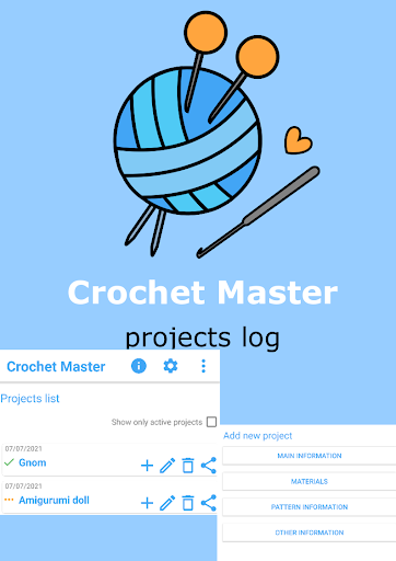 Crochet Master - log & count Screen 2