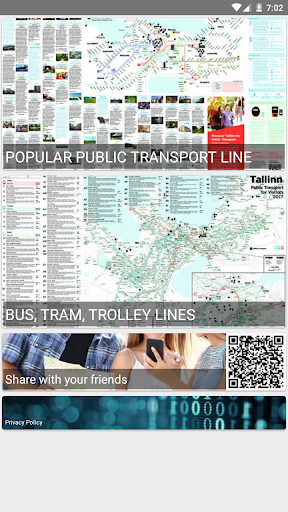 Android application TALLINN BUS TRAM TROLLEY MAP screenshort