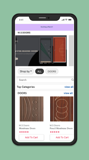Android application M S Doors screenshort