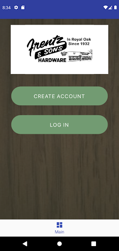 Android application Frentz & Sons Rewards screenshort