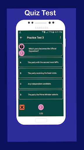 Canadian Citizenship Test 2024 Screen 3