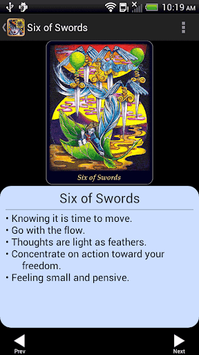 Screenshot of Bonefire Tarot
