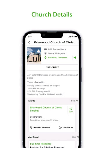 Share The Church app Screen 3