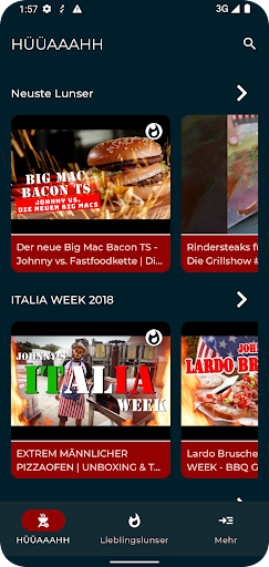 Android application Grillshow screenshort