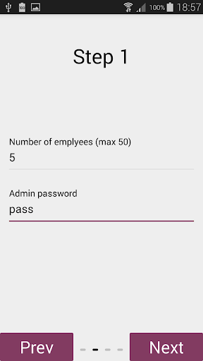 ClockIn - Employee tracking Screen 2