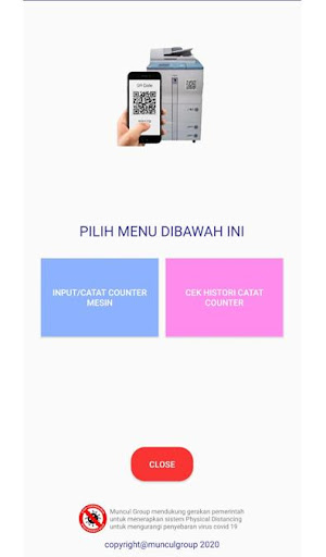 Android application Catat Counter Mesin Fotocopy screenshort