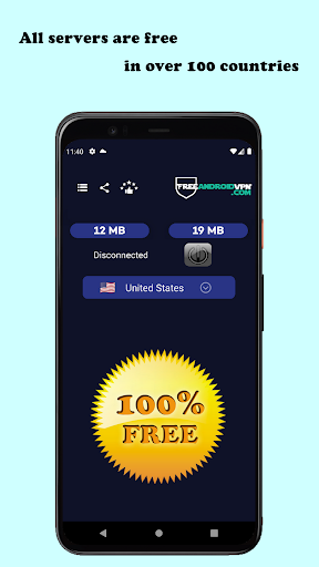 FreeAndroidVPN: Global Access Screen 2