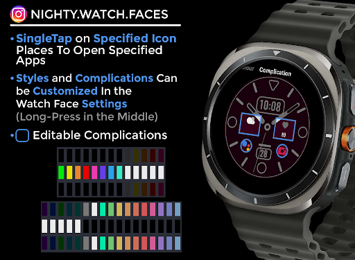 Night ver 23 - watch face screenshot 5