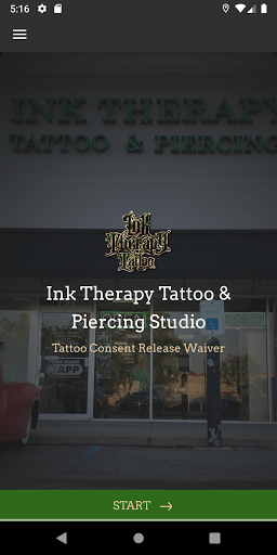 Android application Ink Therapy Tattoo & Piercing screenshort