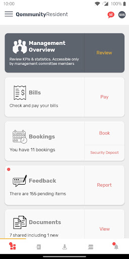 Android application Qommunity Resident screenshort