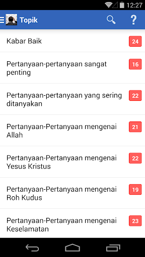Android application Ada pertanyaan? screenshort