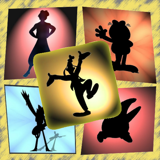 Adivina personajes y su sombra logo