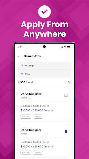 Screenshot of Yulys Job Search