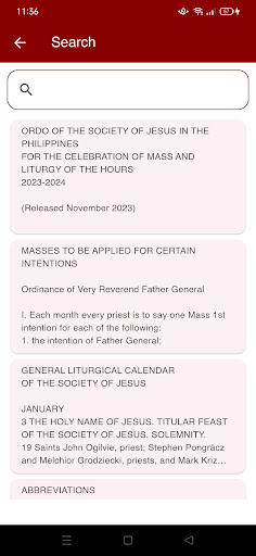 PH Jesuit Ordo Screen 3