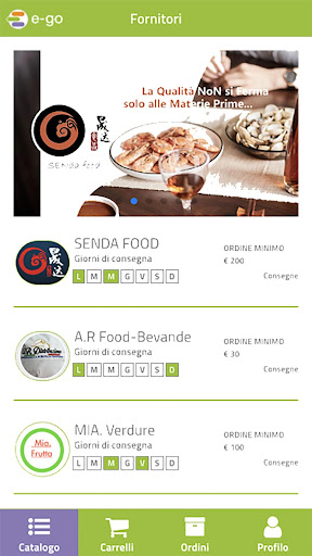 Android application e-go screenshort