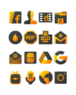 Yellowdiant - Captura de pantalla del paquete de iconos