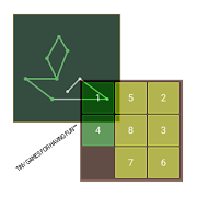 Number Klotski puzzle and one line connecting 1.0.1 Icon