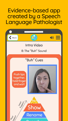 Screenshot of Articulation Teacher - Speech