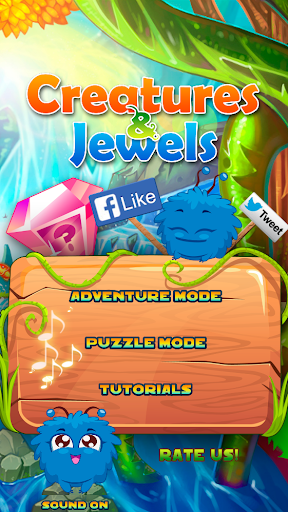 Android application Creatures & Jewels screenshort