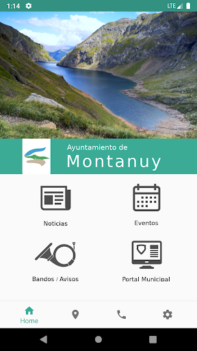 Android application Ayuntamiento de Montanuy screenshort