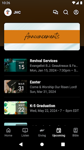 Jersey Holiness Church Screen 3