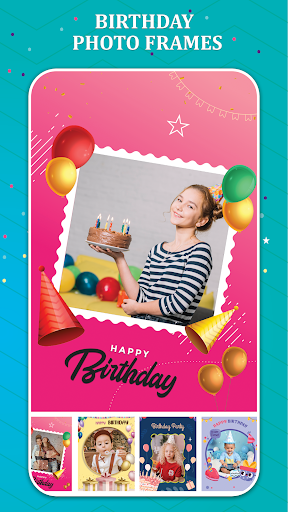Android application Birthday Photo Frame with Name screenshort