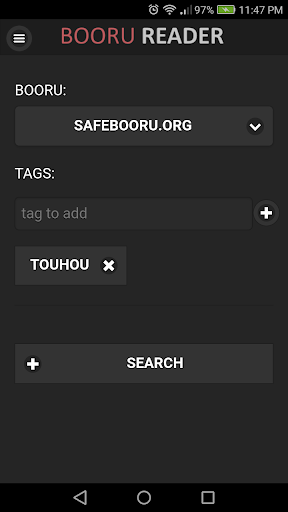 Android application Booru Reader screenshort