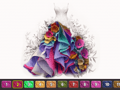 Cross Stitch: Color by Number Screenshot