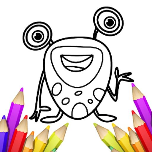 Coloring Alien Virus logo