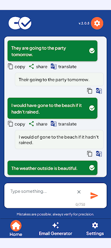 Android application Correct Me Grammar Help screenshort