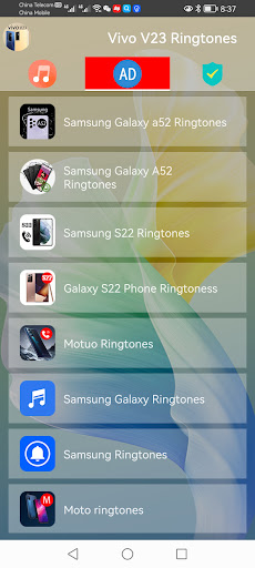 Vivo V23 Phone Ringtones Screen 2