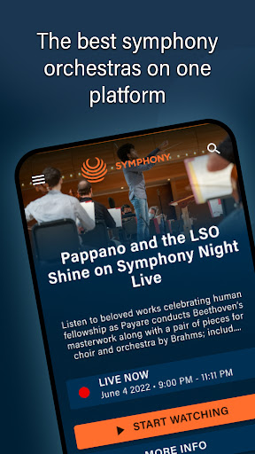 Android application Symphony—classical concerts. screenshort