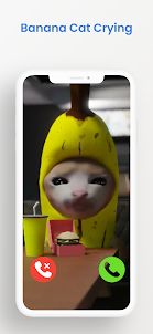 Banana Cat Crying Fak Call