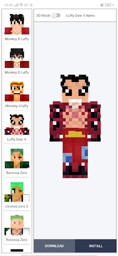 Onepiece Skins for MCPE