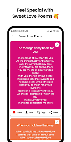 Love Poems - Romantic Messagesのおすすめ画像4
