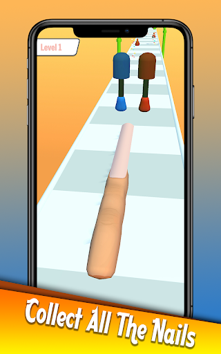 Android application Longest Nail Stack Nail Run 3D screenshort