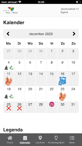 Afvalkalender Peel en Maas Screen 3