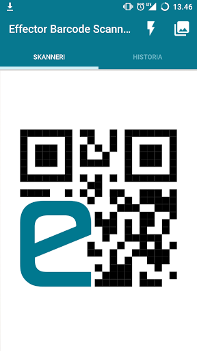 Android application Effector Barcode Scanner screenshort