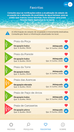 Info Praia Screen 2