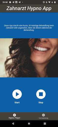 Android application Dentist Hypno App screenshort