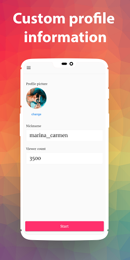 Android application Fake Live Prank screenshort