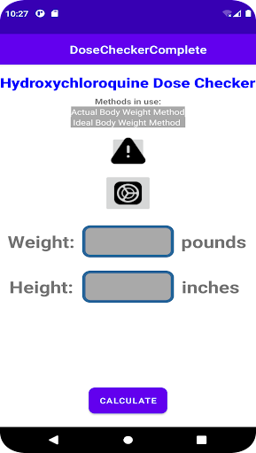 Android application DoseChecker Complete screenshort
