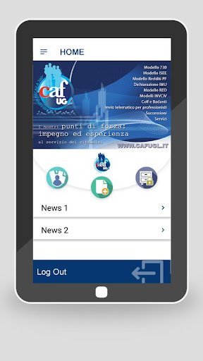 Android application CAF UGL APP screenshort