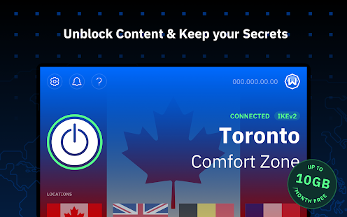 Windscribe VPN Ekran görüntüsü