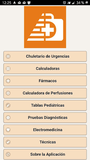 Android application Chuletario Urgencias EH screenshort